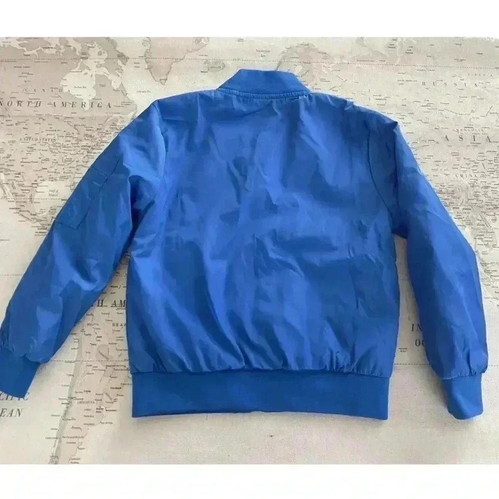 Justice League Patched Bomber Jacket Size 6 - Picture 4 of 6